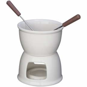 Zestaw do fondue, kolor biały