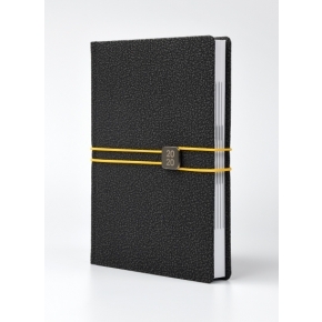 Kalendarz książkowy Duro z metalową blaszką i gumką poziomą