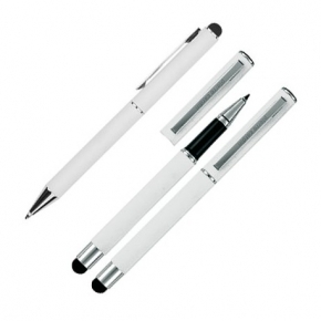 Zestaw piśmienny długopis i pióro kulkowe soft touch CLAUDIE marki Pierre Cardin