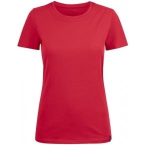 T-shirt damski American marki  Harvest, czerwony